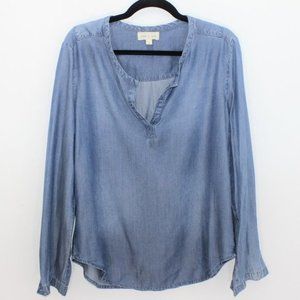 CLOTH & STONE Chambray Lyocell Pullover To…